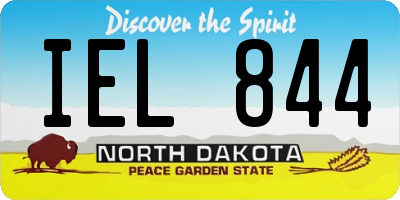 ND license plate IEL844