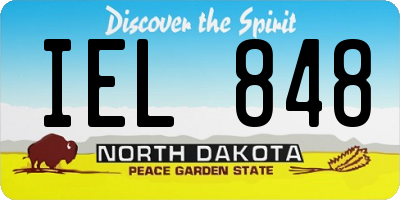 ND license plate IEL848