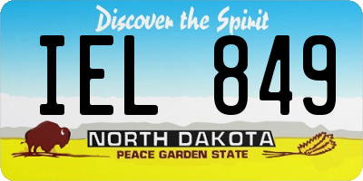 ND license plate IEL849