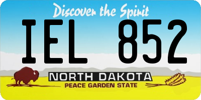 ND license plate IEL852