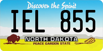 ND license plate IEL855