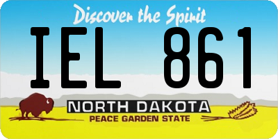 ND license plate IEL861