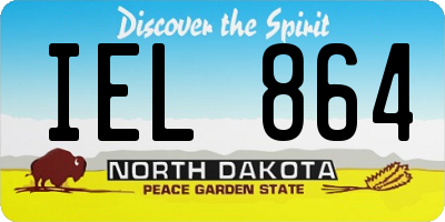 ND license plate IEL864
