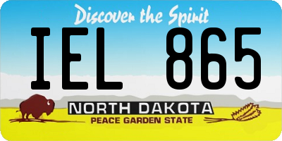 ND license plate IEL865