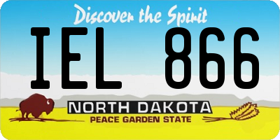 ND license plate IEL866