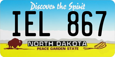 ND license plate IEL867