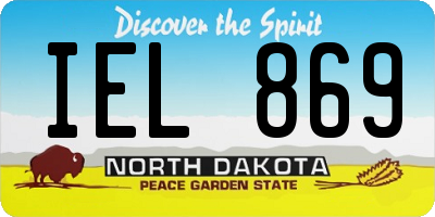 ND license plate IEL869