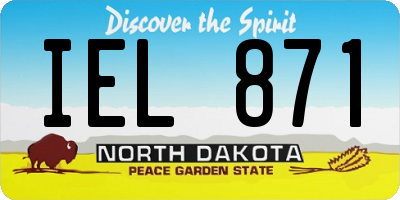 ND license plate IEL871