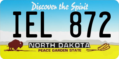 ND license plate IEL872