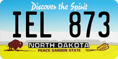 ND license plate IEL873