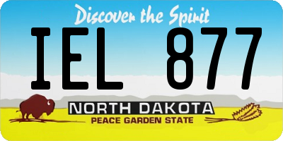 ND license plate IEL877
