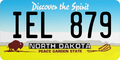 ND license plate IEL879