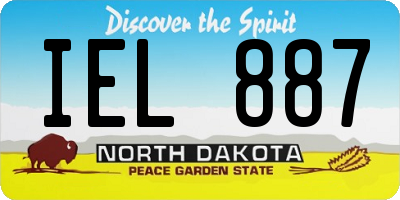 ND license plate IEL887
