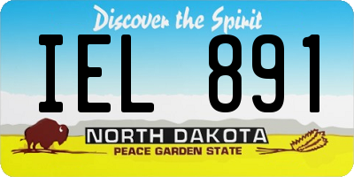 ND license plate IEL891