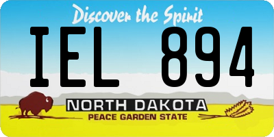 ND license plate IEL894