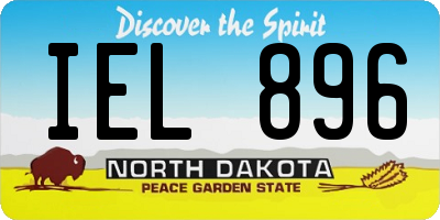 ND license plate IEL896