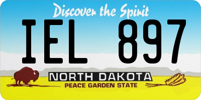 ND license plate IEL897
