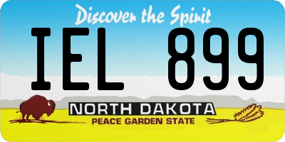 ND license plate IEL899