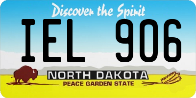 ND license plate IEL906