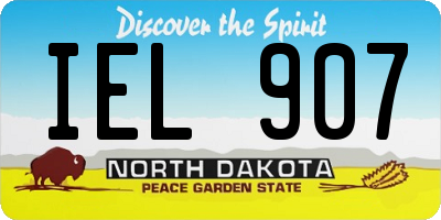 ND license plate IEL907