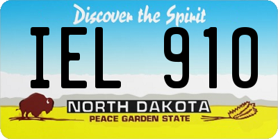 ND license plate IEL910