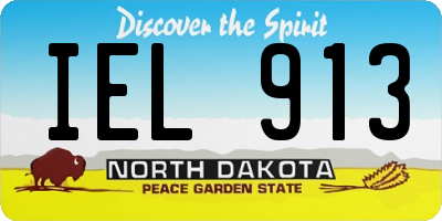 ND license plate IEL913