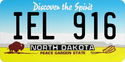 ND license plate IEL916