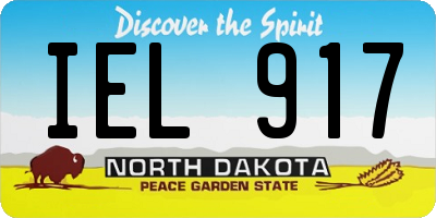 ND license plate IEL917