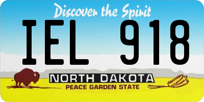 ND license plate IEL918