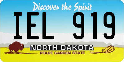 ND license plate IEL919
