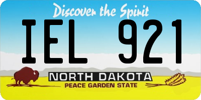 ND license plate IEL921