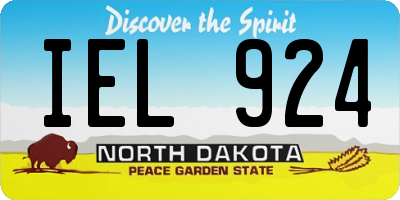 ND license plate IEL924