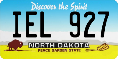 ND license plate IEL927