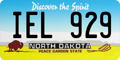ND license plate IEL929
