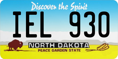 ND license plate IEL930