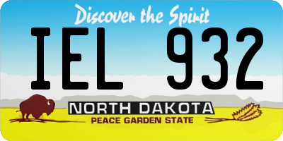 ND license plate IEL932