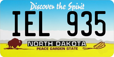 ND license plate IEL935