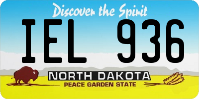 ND license plate IEL936