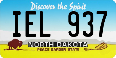 ND license plate IEL937