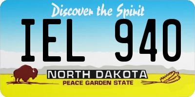 ND license plate IEL940