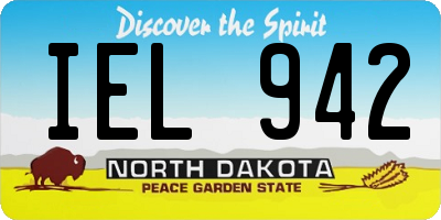 ND license plate IEL942