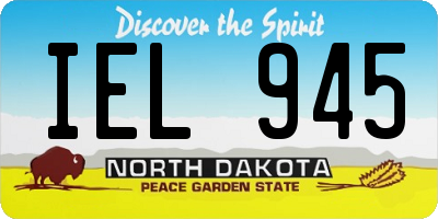 ND license plate IEL945