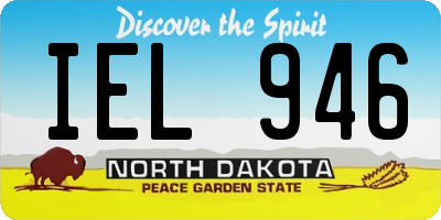 ND license plate IEL946
