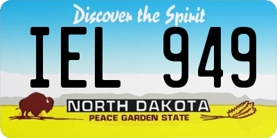 ND license plate IEL949