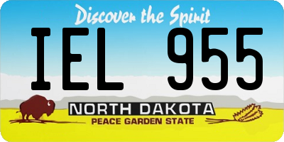 ND license plate IEL955