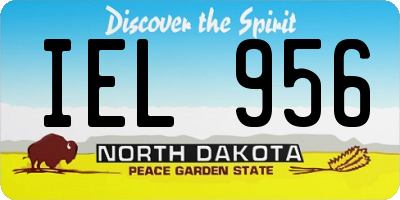 ND license plate IEL956