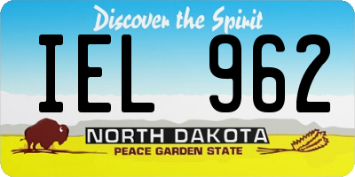 ND license plate IEL962