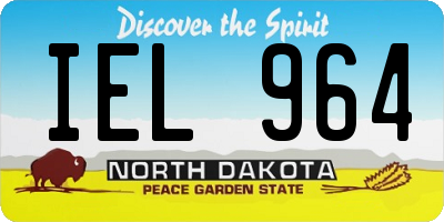 ND license plate IEL964