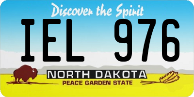 ND license plate IEL976
