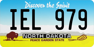 ND license plate IEL979